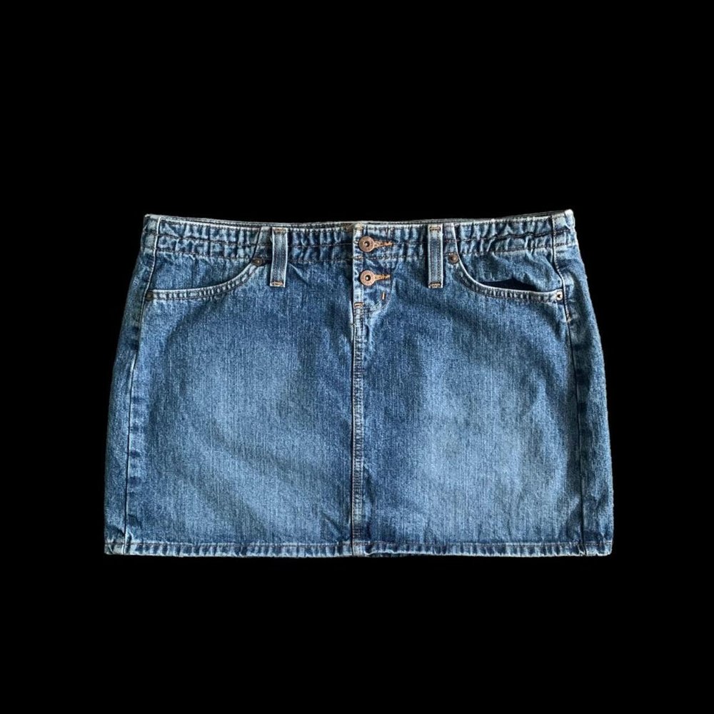 L.e.i. jean mini skirt